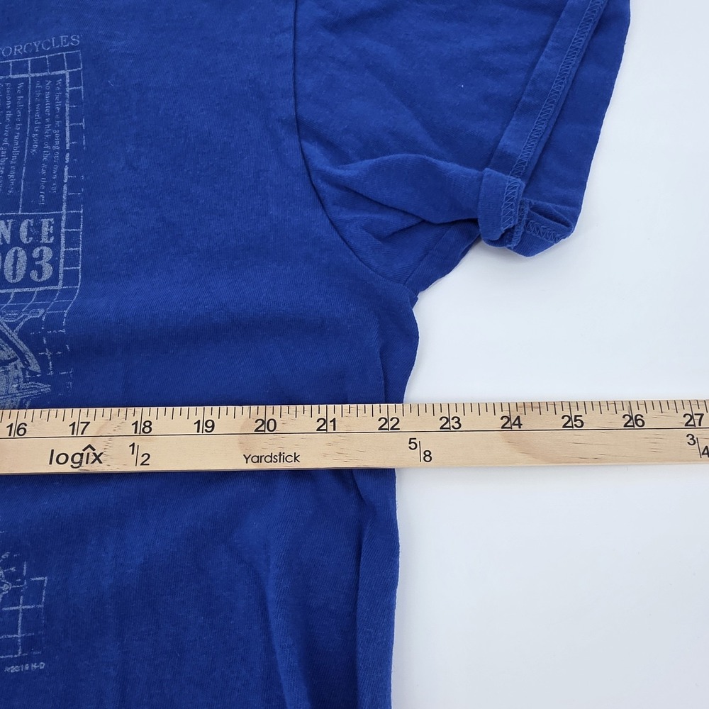 Harley Davidson Savannah GA T Shirt Mens XL Biker Motorcycle Blue Moto Classic - Picture 5 of 7